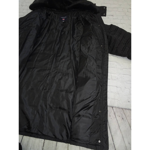London Fog Women's Sz 3X Black Button Zipper Up Puffer Jacket No tags - Picture 10 of 11